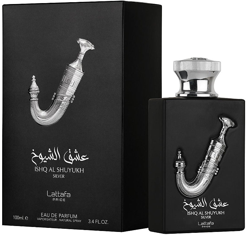 LATTAFA PRIDE ISHQ AL SHUYUKH SILVER EAU DE PARFUM 100ML (UNISEX)