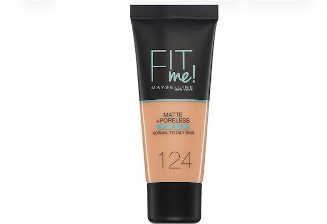MAYBELLINE FIT ME MATTE AND PORELESS FOUNDATION 124 SOFT SAND 30ML