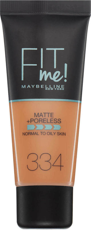 MAYBELLINE FIT ME MATTE + PORELESS LIQUID MAKE UP 334 WARM TAN 30ML