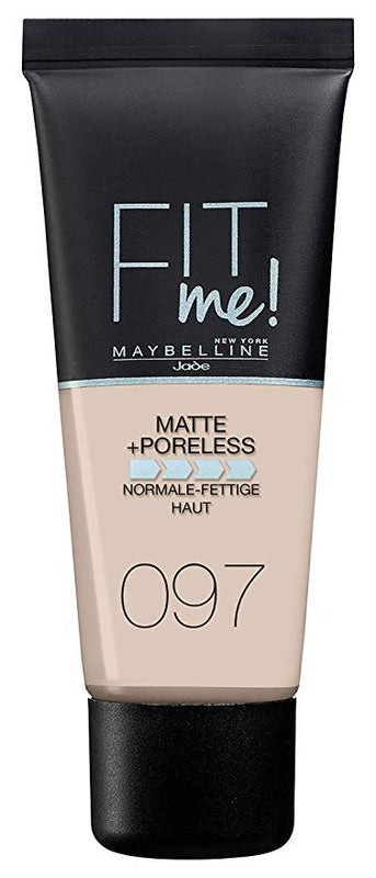 MAYBELLINE FIT ME MATTE AND PORELESS MAKE UP 97 NATURAL PORCELAIN 30ML
